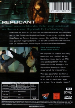 Replicant - Van Damme vs. Van Damme - (Uncut) - (Glanzcover) - (Vermietrecht) - Einzel-DVD - Neu & OVP